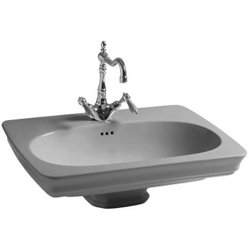 Раковина Artceram Civitas 68 CIL001 34 00 Серая — фото 1, Раковины подвесные