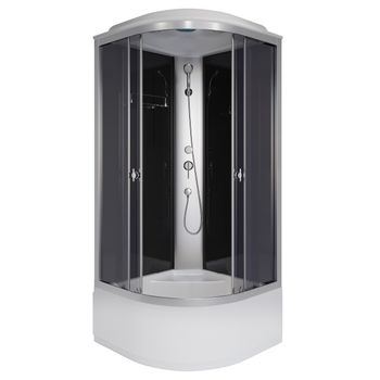 Душевая кабина Niagara Eco E80/40/TN (80х80х215) высокий поддон(40см),стекло тонированное,4 места — фото 2, Душевые кабины
