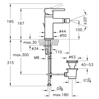 Товар: Смеситель для биде Vitra Minimax S A41988EXP Хром - фото 5 Смеситель для биде Vitra Minimax S A41988EXP Хром — фото 5, Смесители для биде