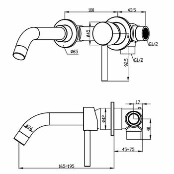 Смеситель для раковины Swedbe Platta 5502 Хром — фото 4, Смесители для раковины