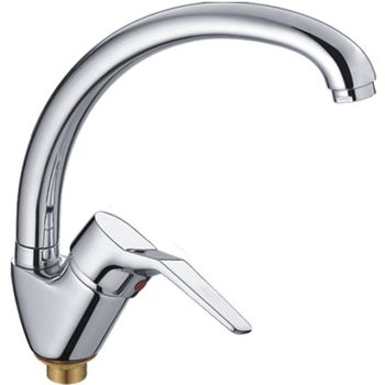 Смеситель для кухни Haiba HB4163-2 Хром — фото 1, Смесители для кухни