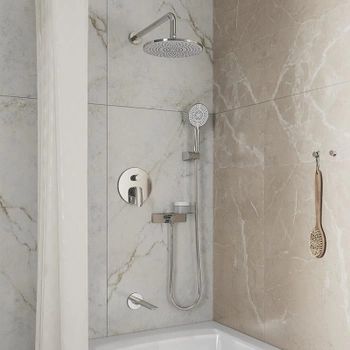 Душевая система Milardo Rora RORSB03M68 Хром — фото 11, Встраиваемые душевые комплекты