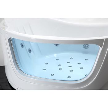 Акриловая ванна Gemy G9247 K 165х165 с гидромассажем — фото 4, Акриловые ванны