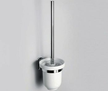 Аксесс Oder K-3027C Щетка для унитаза (блистер),КЕРАМИКА, с подств, навесная, хром, WasserKRAFT — фото 2, Ершики для унитаза