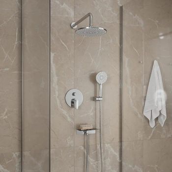 Душевая система Milardo Rora RORSB02M67 Хром — фото 11, Встраиваемые душевые комплекты