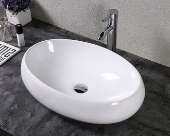 Раковина-чаша Bond 60 S58-600 Белая глянцевая — фото 5, Раковины накладные