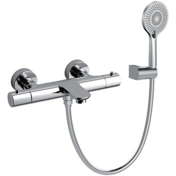 Смеситель для ванны Raiber Graceful RP-008 с термостатом Хром — фото 1, Смеситель для ванны