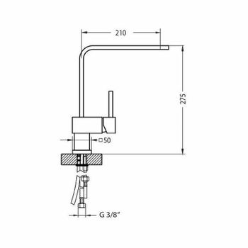 Смеситель для кухни Alveus Laguna Monarch Gold new 1134828 Золото — фото 5, Смесители для кухни