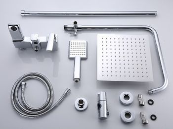 Душевая система Bond B02-9400 Хром — фото 8, Душевые стойки