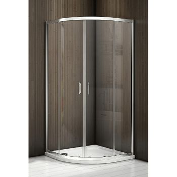 Душевой уголок Good Door Neo R-80-С-CH 80х80 профиль Хром стекло прозрачное — фото 2, Душевые уголки четверть круга