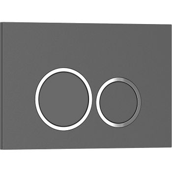 Клавиша смыва Iberica Blanca Esti-O IB.B082.007.000 Серая матовая — фото 1, Кнопки смыва