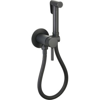 Гигиенический душ со смесителем CeramaLux KRS/001 Черный матовый — фото 1, Гигиенические души