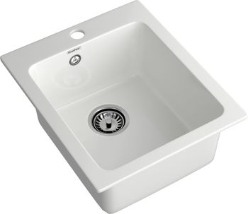GRANFEST Мойка PRACTIK 505 1-чаша 505*427мм иней арт.GF- — фото 1, Кухонные мойки