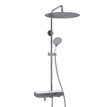 A113.117.058.CH Thermo Душевой комплект с термостатическим смесителем — фото 2, Душевые стойки