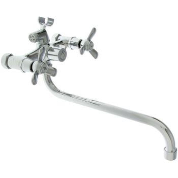 Смеситель для ванны Accoona Эконом A87179 универсальный Хром — фото 1, Смеситель для ванны