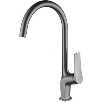 Смеситель для кухни Lemark Bronx LM3705GM Графит — фото 1, Смесители для кухни