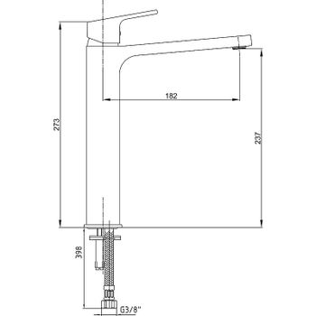 Смеситель для раковины E.C.A. Tiera 102188002 Хром — фото 2, Смесители для раковины