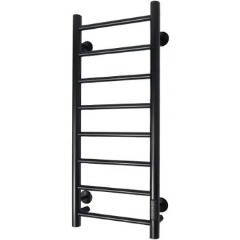 Электрический полотенцесушитель Comfysan Аврора EC-8 80x30 016210 Черный матовый — фото 1, Электрические полотенцесушители