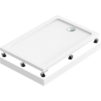 Акриловый поддон для душа Bas Олимпик 120х80 ПН00056 Белый — фото 1, Акриловые душевые поддоны