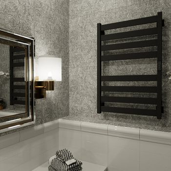 Электрический полотенцесушитель Altasan Ронда 5 Проф 80х50 Ронда5Проф8050ЧМ Черный муар — фото 4, Электрические полотенцесушители