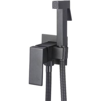 Гигиенический душ со смесителем Maretti Umbria Black UMB30RV67 Черный матовый — фото 1, Гигиенические души