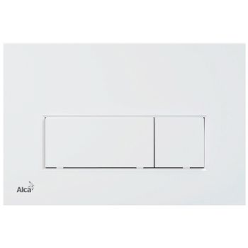 Клавиша смыва Alcaplast Thin M576 Белая матовая — фото 1, Кнопки смыва
