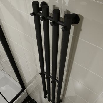 Электрический полотенцесушитель Altasan Арго 120х21 Арго12021ЧМ Черный муар — фото 3, Электрические полотенцесушители