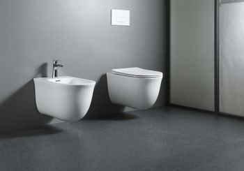 Унитаз подвесной компакт AQ1112T-00 КЛАССИК TORNADO 490*365*341, тонкое сиденье с механизмом плавног — фото 9, Подвесные унитазы