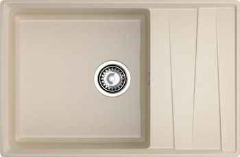GRANFEST Мойка LEVEL 760L 1-чаша+крыло 760*500 кашемир арт.GF- — фото 2, Кухонные мойки