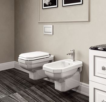 Биде Caprigo Tempo 4704 подвесное Белое — фото 2, Биде подвесные