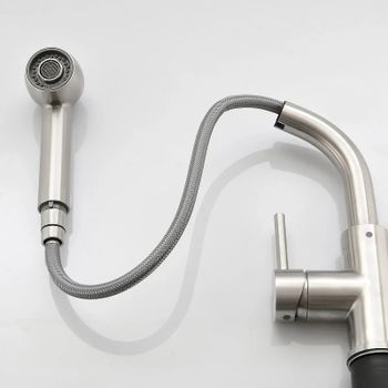 Смеситель для кухни Haiba HB70304-2 Нержавеющая сталь — фото 2, Смесители для кухни