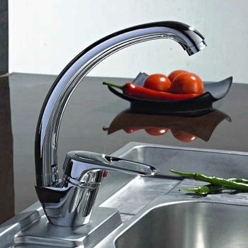 Смеситель для кухни Ledeme H28 4128-ВL Хром — фото 3, Смесители для кухни