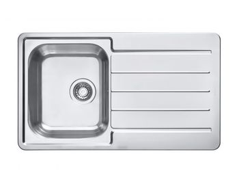 Мойка для кухни LINE MAXIM 10 SAT 980X500 с сифоном 1127257 — фото 1, Кухонные мойки