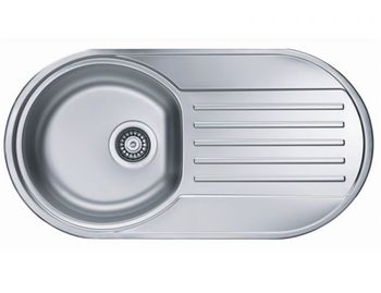 Мойка для кухни FORM 40 NAT-90 832X437 в комплекте с сифоном 1130550, — фото 1, Кухонные мойки