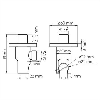 A112 Подключение шланга — фото 4, Шланговые подключения