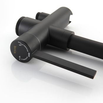 Смеситель для ванны Bond Circle B05-4988 Черный матовый — фото 8, Смесители напольные