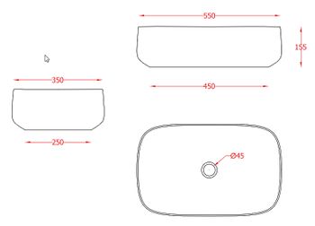 Раковина-чаша Artceram Cognac 55 COL008 17 00 Черный матовый — фото 2, Раковины накладные