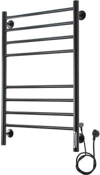 Электрический полотенцесушитель Domoterm Медея DMT Медея П8 500x800 EK R Черный матовый — фото 4, Электрические полотенцесушители