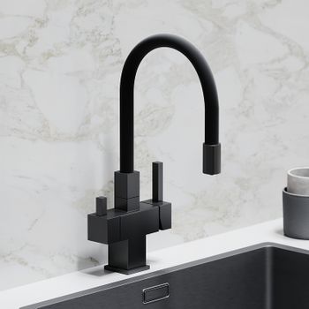 Смеситель для кухни Sancos Arno SC4005MB Черный матовый — фото 6, Смесители для кухни