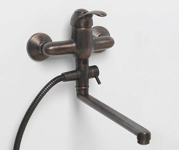 Isar 1302L Смеситель для ванны с длинным изливом — фото 2, Смеситель для ванны