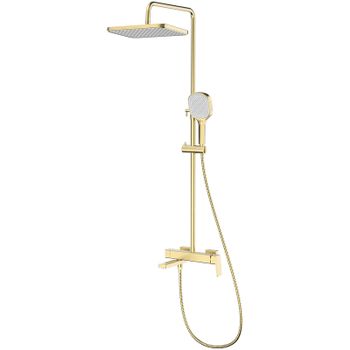 Душевая система Raglo R30.24.03 Золото матовое — фото 1, Душевые стойки