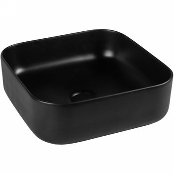 Раковина-чаша Bond 38 S57-388 Черная матовая — фото 1, Раковины накладные