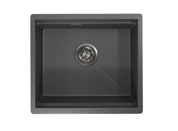 Granula-KS-5045U, ГРАФИТ МАТОВЫЙ, стальная кухонная мойка KITCHEN SPACE — фото 1, Кухонные мойки