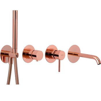 Смеситель для ванны Remer X-Style X96S03ROXXRL Медь — фото 1, Смеситель для ванны