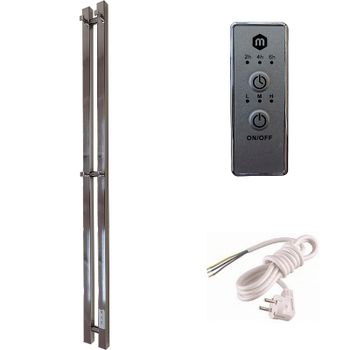 Электрический полотенцесушитель Маргроид Inaro профильный 1200x60 Inaro-1206-057R правый Хром — фото 1, Электрические полотенцесушители