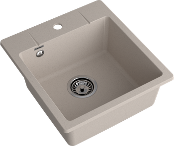 GRANFEST Мойка URBAN 245 1-чаша 450*490мм песочный арт.GF-UR- — фото 2, Кухонные мойки
