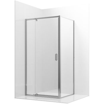 Душевой уголок Ambassador Elysium 80x80 111021102KX-80KX профиль Хром стекло прозрачное — фото 1, Квадратные душевые уголки