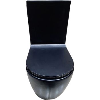 Унитаз компакт CeramaLux 2166-1MB с бачком и сиденьем Микролифт — фото 1, Напольные унитазы