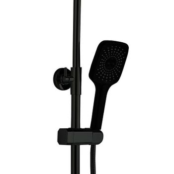 Душевая система Haiba HB24615-7 Черная матовая — фото 2, Душевые стойки