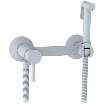 Гигиенический душ со смесителем CeramaLux DRS/005 Белый матовый — фото 1, Гигиенические души